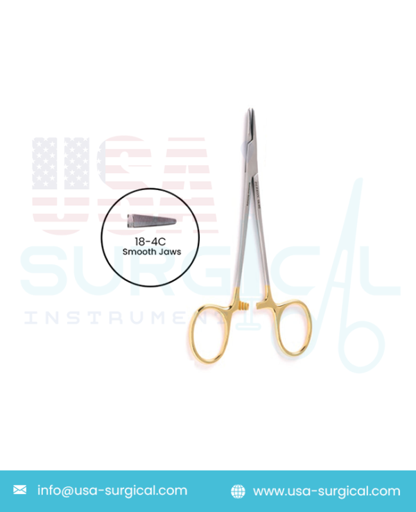 WEBSTER Needle Holder - Tungsten Carbide, Delicate smooth jaws