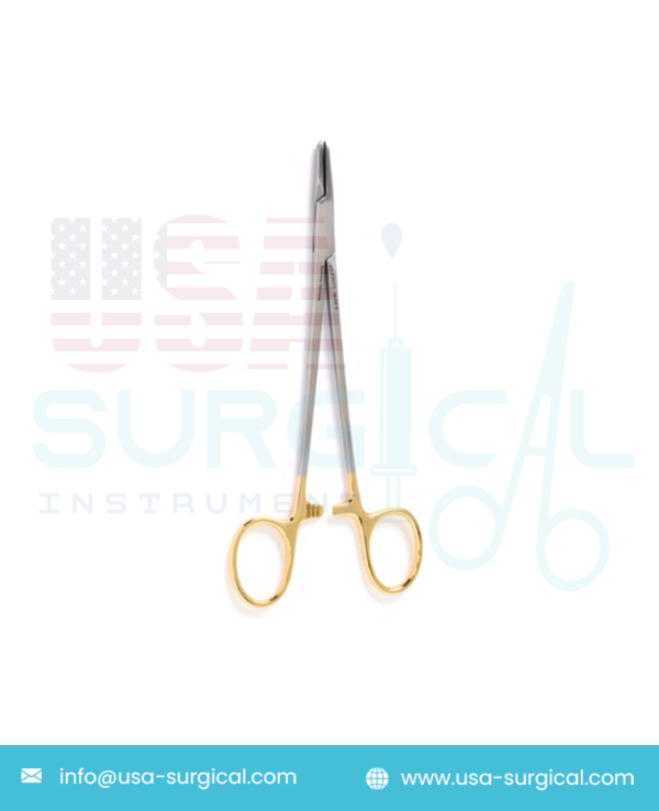 MAYO-HEGAR Needle Holder- Tungsten Carbide,Heavier general purpose needle holder with serrated jaws