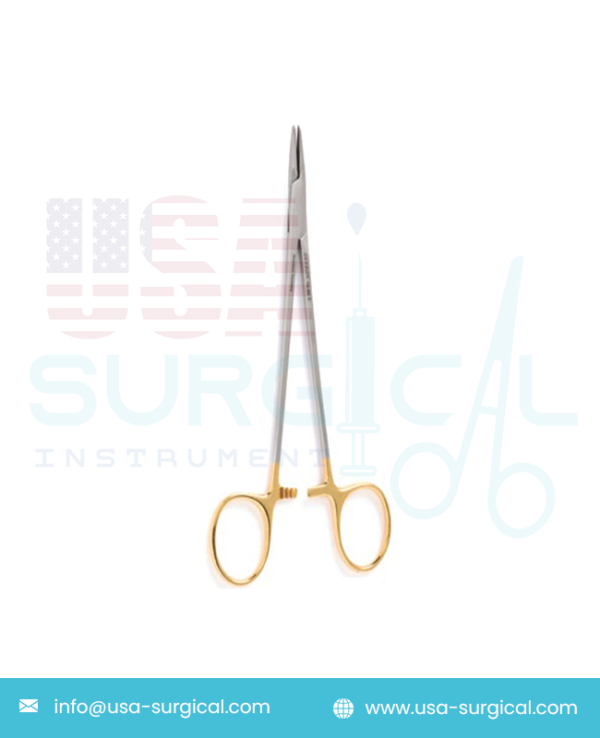 CRILE-WOOD Needle Holder - Tungsten Carbide, General purpose needle holder with serrated jaws