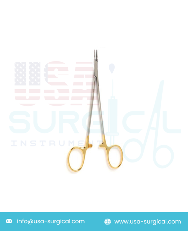 RYDER-Type Intracardiac Needle Holder - Tungsten Carbide,Fine parallel jaws with serrated jaws