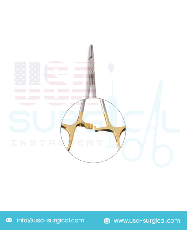 MAYO-HEGAR Auto-Release Needle Holder - Tungsten Carbide, serrated jaws