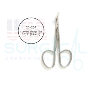 Stitch Scissors, curved, sharp tips, ribbon type handle