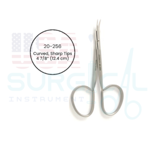 Stitch Scissors, curved, sharp tips, ribbon type handle