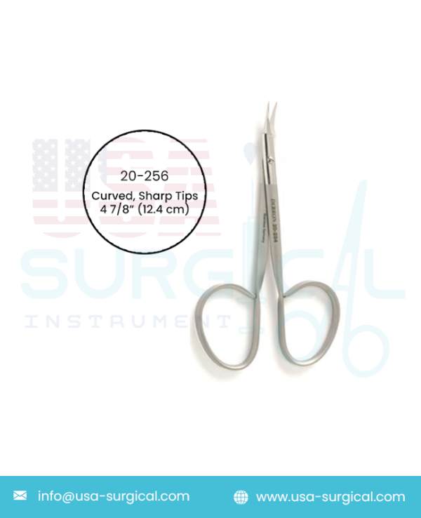 Stitch Scissors, curved, sharp tips, ribbon type handle