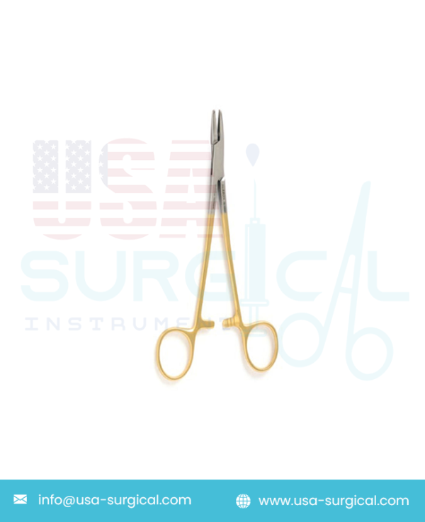 CRILE-WOOD Needle Holder serrated jaws - Left Handed