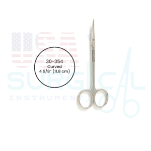 LITTLER Suture Carrying Scissors, with suture hole in blades, curved