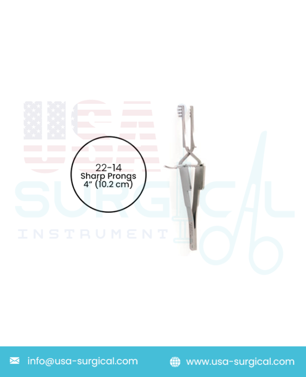 Cross Action Retractor, sharp prongs