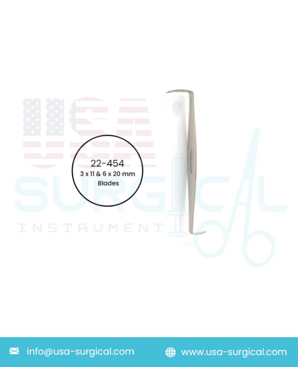 CRILE Retractor, double end, 3 x 11 and 6 x blades