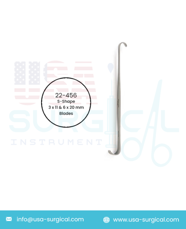 LUER S-Shape Retractor, double end 5 x and 9 x