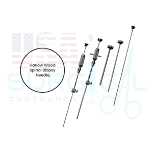 Neurology Biopsy Needles Harlow Wood Spinal Biopsy Needle, Harlow Wood Spinal Biopsy Needle, complete set in case