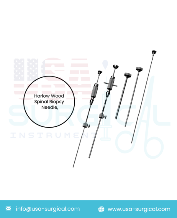 Neurology Biopsy Needles Harlow Wood Spinal Biopsy Needle, Harlow Wood Spinal Biopsy Needle, complete set in case