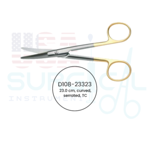 Kaye, Scissors, curved, serrated, TC - GOLD