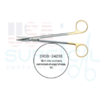 Davis, Scissors, curved, serrated, sharp/sharp, TC - GOLD