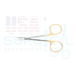 Iris, Scissors, round, straight, sharp/sharp, TC - GOLD