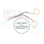 Knight, Scissors, angled to side, serrated, delicate blades, TC - GOLD