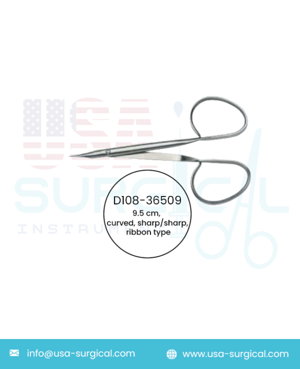 Stevens Tenotomy Scissors, curved, sharp/sharp, ribbon type