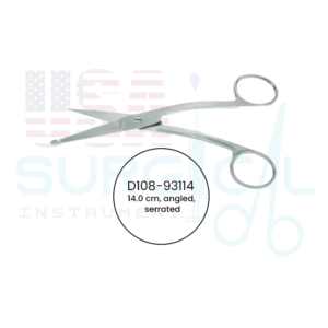 Knowles Bandage, Scissors, angled, serrated