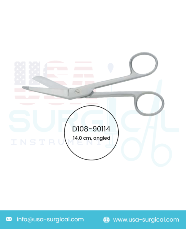 Lister Bandage, Scissors, angled