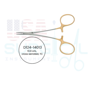 Par, Needle Holder, cross serrated, TC - GOLD