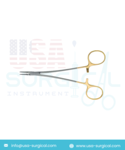 Micro Ryder, Needle Holder, cross serrated, TC - GOLD