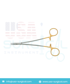 Micro-Vascular, Needle Holder, cross serrated, TC - GOLD