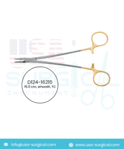 Crile-Wood, Needle Holder, smooth, TC - GOLD