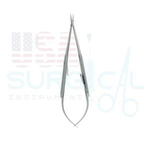 Barraquer Micro, Needle Holders with round handle, with lock, tip 0.8 x 1.2 mm