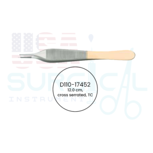 Par, Forceps, cross serrated, TC - GOLD