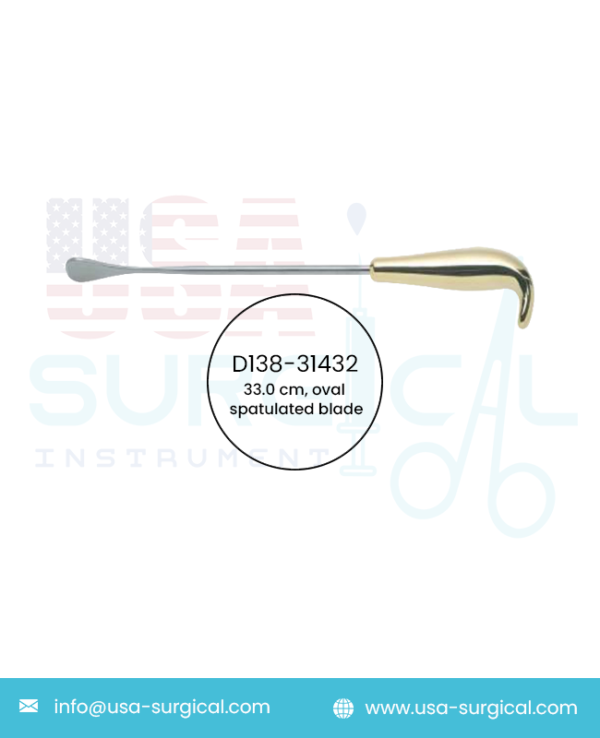 Breast Retractors, oval spatulated blade