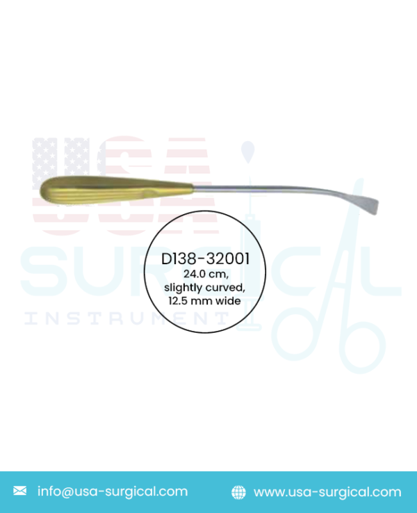 Scalp Dissector, slightly curved, 12.5 mm wide