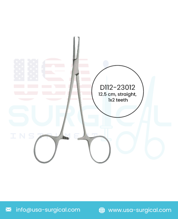 Halstead Mosquito, Forceps, straight, 1x2 teeth