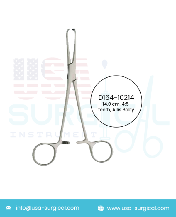 Allis, Forceps, 4:5 teeth, Allis Baby