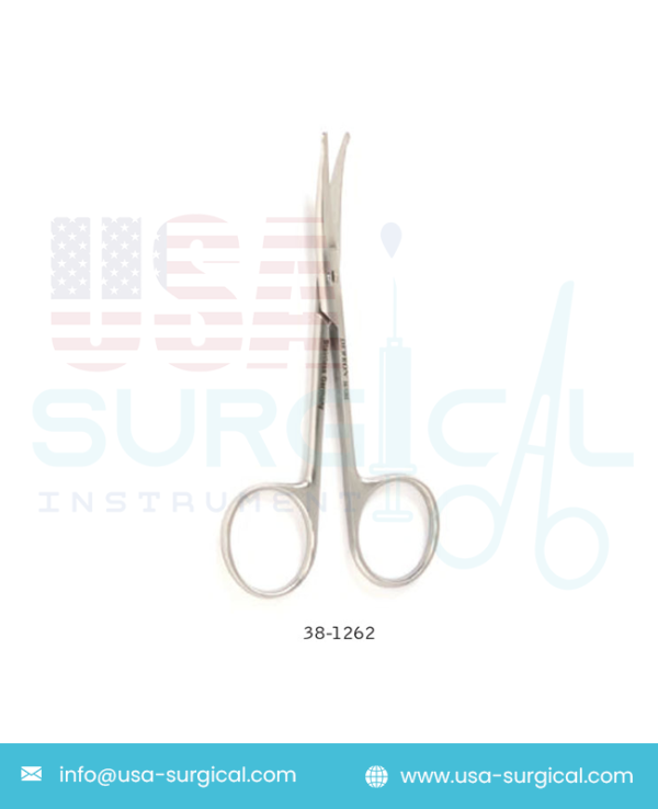 Eye Scissors, with probe tips, curved