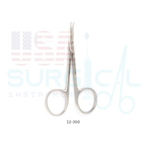 GRADLE Eye Suture Scissors, slightly curved, sharp tips