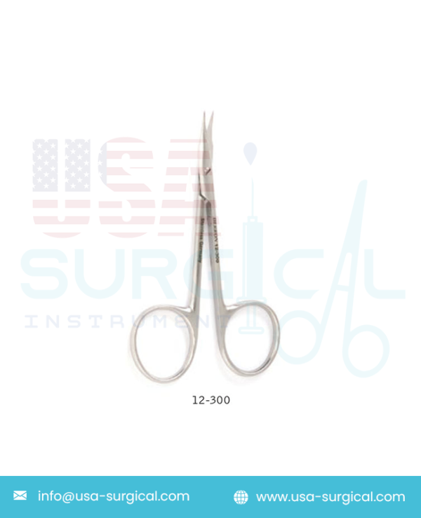 GRADLE Eye Suture Scissors, slightly curved, sharp tips