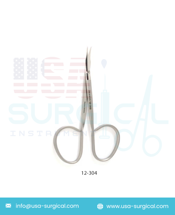 GRADLE Eye Suture Scissors, slightly curved, sharp tips