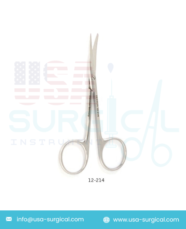 KNAPP Iris Scissors, curved, sharp-blunt tips