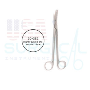 GORNEY Facelift Scissors , slightly curved, one serrated blade