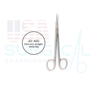 JOSEPH Nasal Scissors, straight, sharp tips