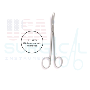 JOSEPH Nasal Scissors, curved, sharp tips