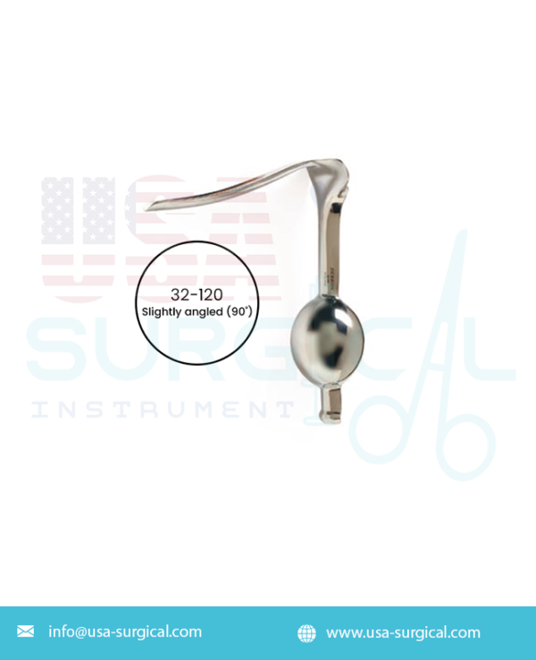 STEINER-AUVARD Weighted Vaginal Speculum 2.5 lbs. (1136 g) slightly curved blade, slightly angled (90˚)