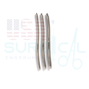 HEGAR Uterine Dilators, double end, Set of 8 in a Khaki Roll, sizes 3-4 mm to 17-18 mm