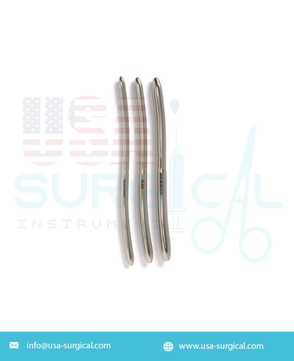 HEGAR Uterine Dilators, double end, Set of 8 in a Khaki Roll, sizes 3-4 mm to 17-18 mm