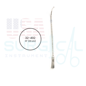 SIMS Uterine Sound, graduated in cm, malleable, silver plated