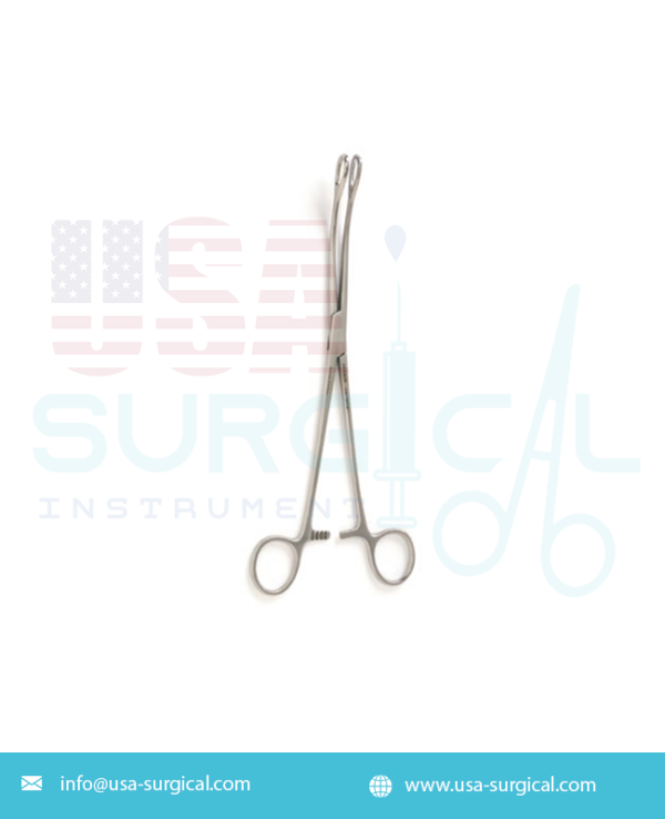 FOERSTER Sponge Forceps, curved, serrated jaws