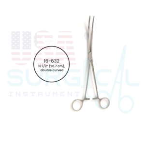 BOZEMAN Uterine Dressing Forceps, double curved