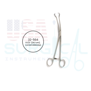 SKENE Uterine Vulsellum Forceps, curved sideways