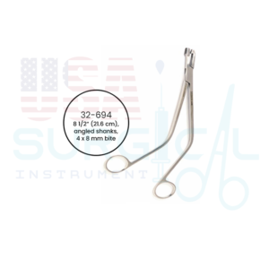 SCHUBERT Uterine Biopsy Forceps, angled shanks, 4 x bite