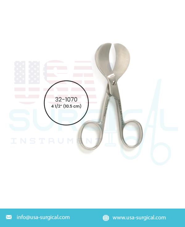 BRAUN Episiotomy Scissors angled on side guard on lower blade