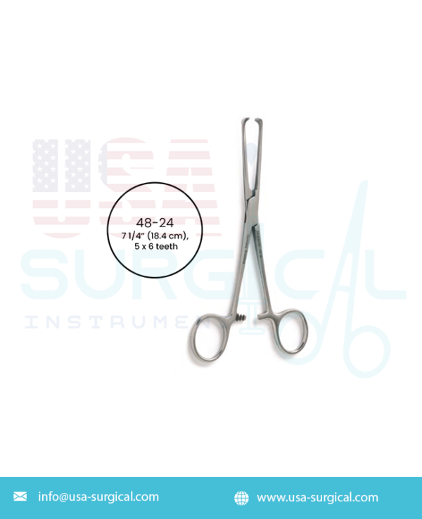 ALLIS Tissue Forceps 5 x 6 teeth